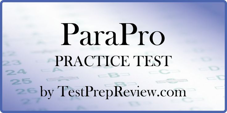 Study guide for paraprofessional test free